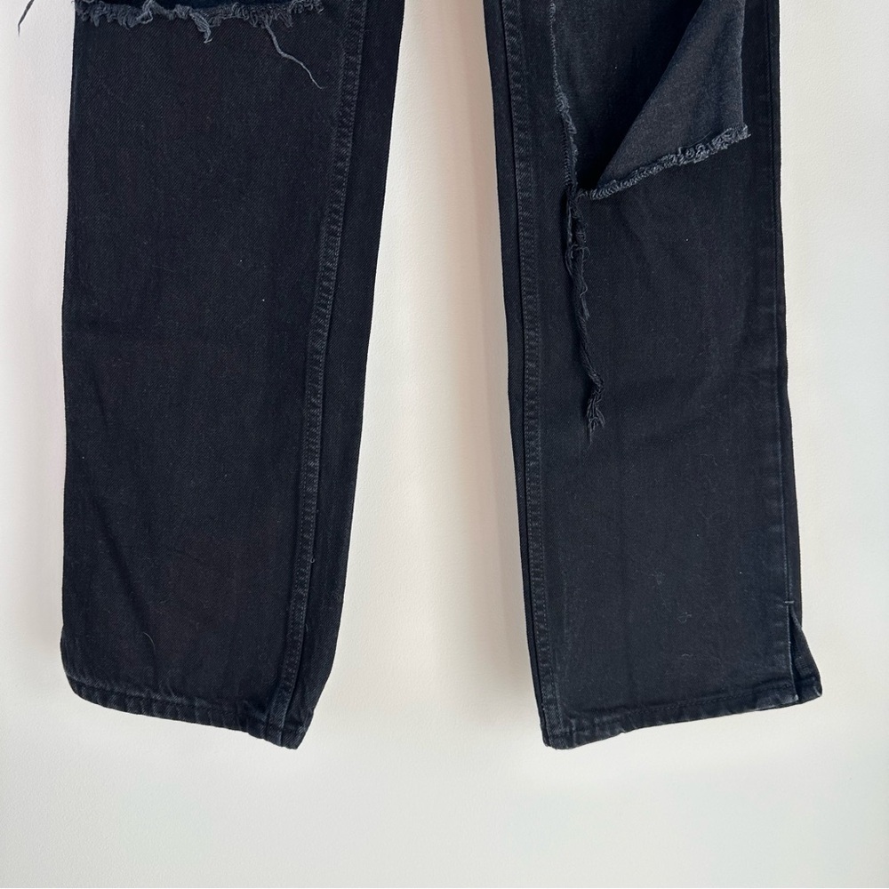 Free People Wide Leg Boot Cut Jeans Denim My Own Lane Going Out Rodeo Festival - Picture 6 of 15